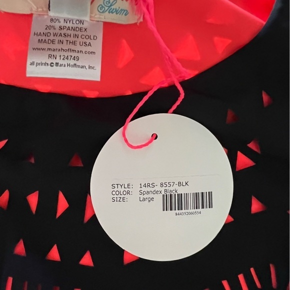 Mara Hoffman Laser Cut Dress in Black M/L - Picture 12 of 12